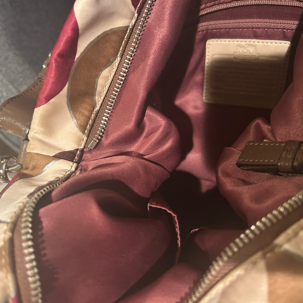 Coach Madison metallic Isabelle’s satin clutch and shoulder bag. - Picture 8 of 15